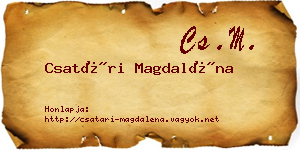 Csatári Magdaléna névjegykártya